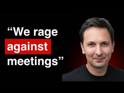 How Shopify Rages Against Meetings | Kaz Nejatian (COO Shopify) thumbnail