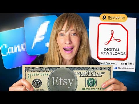 How I Use Just 2 AI Tools To Make Money Selling Digital Products (Just Copy Me) thumbnail