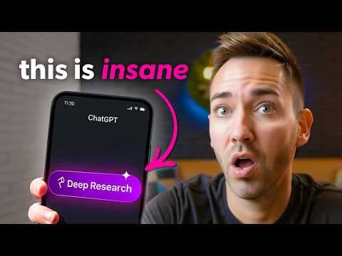 7 Mind-Blowing NEW Use Cases For ChatGPT (Deep Research Changes EVERYTHING) thumbnail