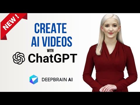 Create AI Videos with ChatGPT | DeepBrain AI Studios 2.0 Announces Brand New Feature thumbnail