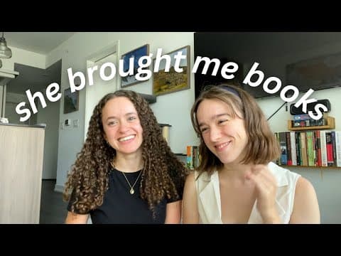 what I'm reading, a cute unboxing & a very special guest :') READING VLOG thumbnail