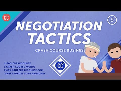 How to Become a Better Negotiator: Crash Course Business - Soft Skills #8 thumbnail