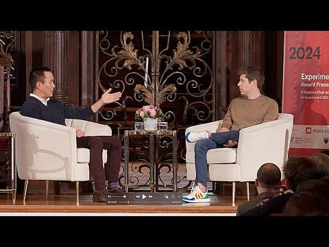 A fireside chat with Sam Altman OpenAI CEO at Harvard University thumbnail
