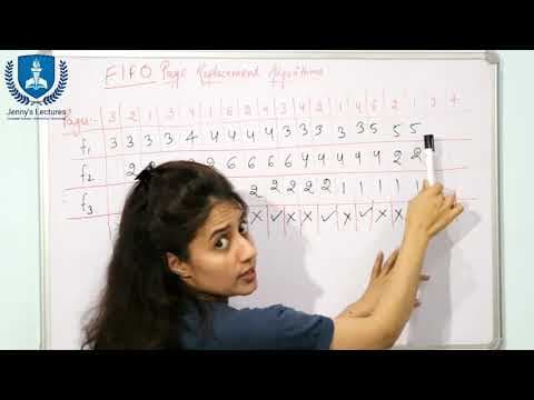 Lec28 Page replacement Introduction| FIFO page replacement algorithm with example| Operating System thumbnail