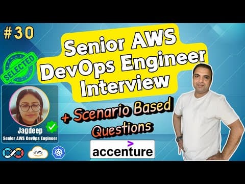 Excellent AWS DevOps Engineer Interview | Scenario Based | Feedback | Kubernetes | CICD | Accenture thumbnail