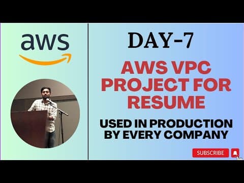 Day-7 | AWS Project Used In Production | Complete Implementation | #aws #abhishekveeramalla #devops thumbnail