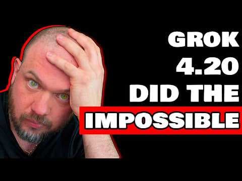GROK 4.20 cracked the code thumbnail
