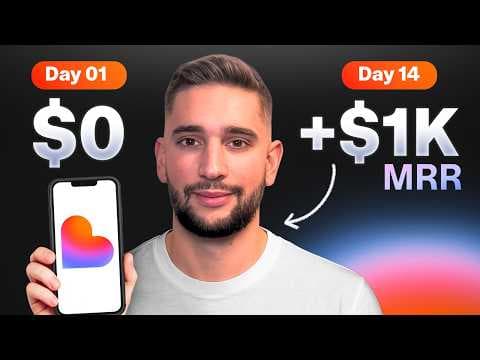 Meet The Guy Who Got His AI App to +$1000/month in 14 days thumbnail