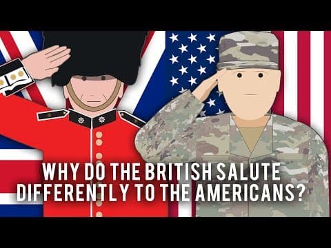 Why do the British salute differently to the Americans? thumbnail