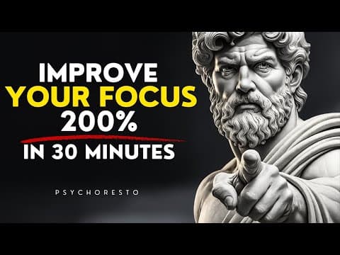 10 Stoic Truths That Will Increase Your Focus by 200% - REBUILD YOUR DISCIPLINE | STOICISM thumbnail