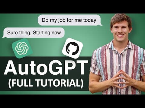 AutoGPT Tutorial - More Exciting Than ChatGPT thumbnail