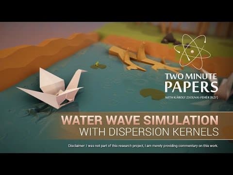 Water Wave Simulation with Dispersion Kernels | Two Minute Papers #110 thumbnail