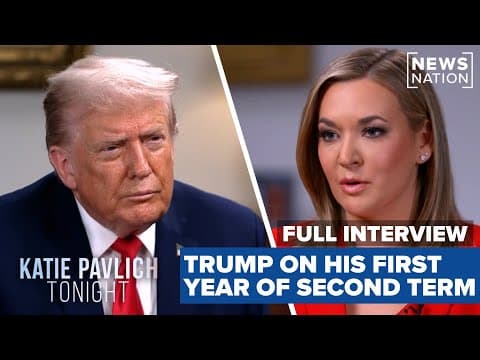 President Trump reflects on first year of second term | Full Interview thumbnail