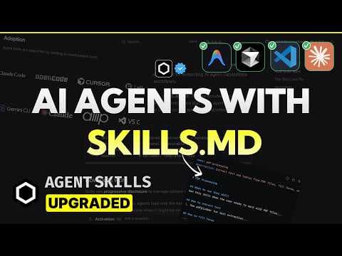 Create Your First SKILL.md File (Make AI Agents Do Exactly What You Want) | #claude #antigravity thumbnail
