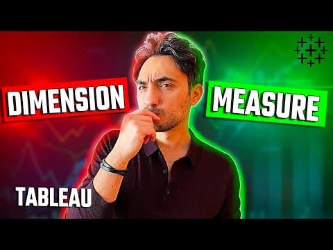 Tableau Dimensions and Measures EXPLAINED | #Tableau Course #46 thumbnail