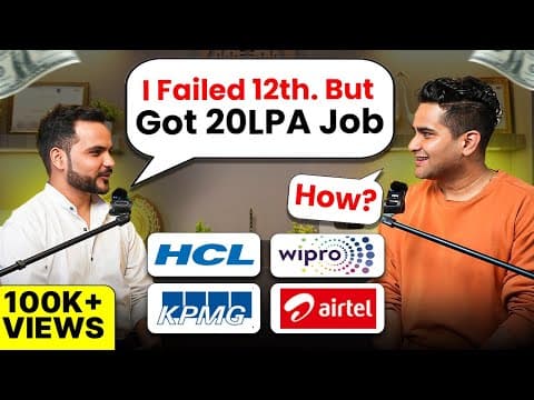 From Failing 12th to Making 20LPA: How He Landed Jobs at Wipro, HCL, and Airtel & Tech Mahindra thumbnail