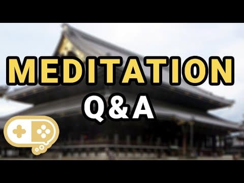 Answering Questions About Meditation [Third Eye, NoFap, Procrastination] thumbnail