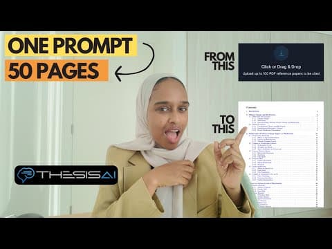 Write A 50 Page Literature Review With Just ONE Prompt | ThesisAI thumbnail