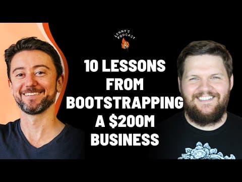 10 lessons on bootstrapping a $200m business | Patrick Campbell (ProfitWell) thumbnail