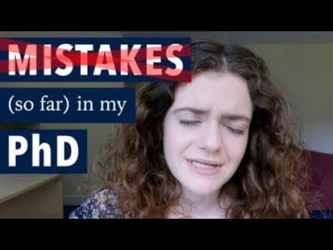 5 Mistakes (so far) in my PhD thumbnail