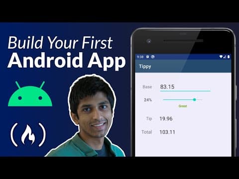 Android App Development Tutorial for Beginners - Your First App thumbnail