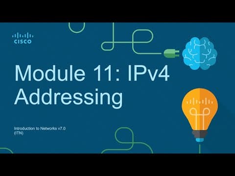 CCNA Module 11: IPv4 Addressing - Introduction to Networks (ITN) thumbnail