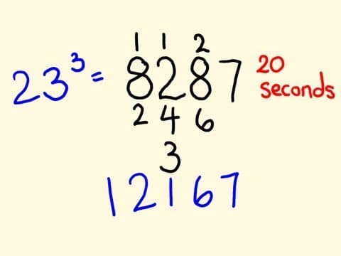 Cube Trick - work out cubic numbers (1 - 100) fast! thumbnail
