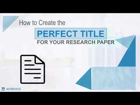 How to Write a Research Paper Title thumbnail