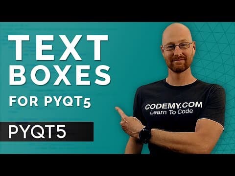 How To Create Text Boxes - PyQt5 GUI Thursdays #4 thumbnail