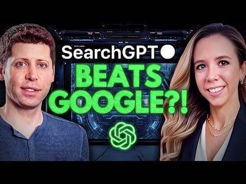 WTF – SearchGPT Beats Google?! + Can It Write Full Articles? thumbnail