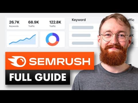 Semrush Tutorial for Beginners 2026 (Complete SEO Guide) thumbnail