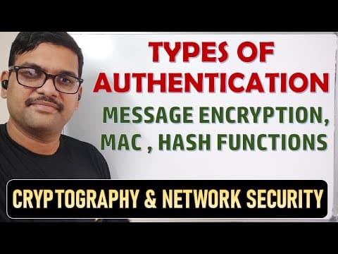 13-Message Authentication in Cryptography 🔐 | MAC vs Hash Functions vs Encryption thumbnail