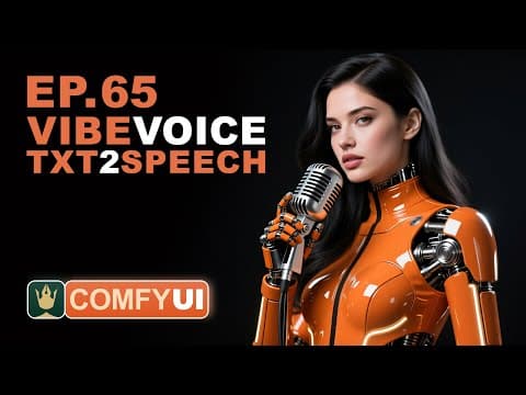 ComfyUI Tutorial Series Ep 65: VibeVoice Free Text to Speech Workflow thumbnail