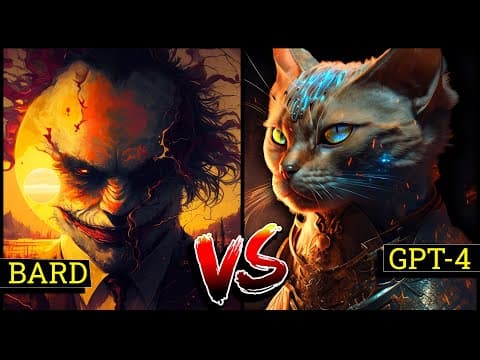 Comparing GPT-4 and Google's Bard AI - Who is getting closer to AGI? thumbnail