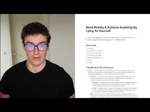 how to achieve anything by lying to yourself. thumbnail