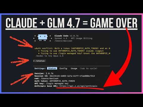 Claude Code + z.AI GLM 4.7 = INSANELY CHEAP CODING COMBO thumbnail
