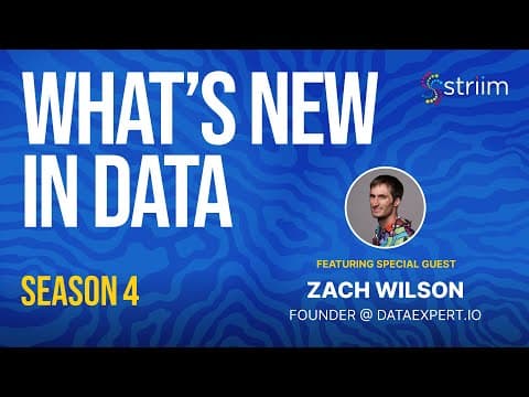 The Secret to Becoming a Great Data Engineer with Zach Wilson (DataExpert.io, Facebook, Netflix) thumbnail