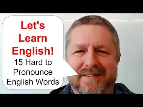 How to Pronounce Difficult English Words Correctly thumbnail