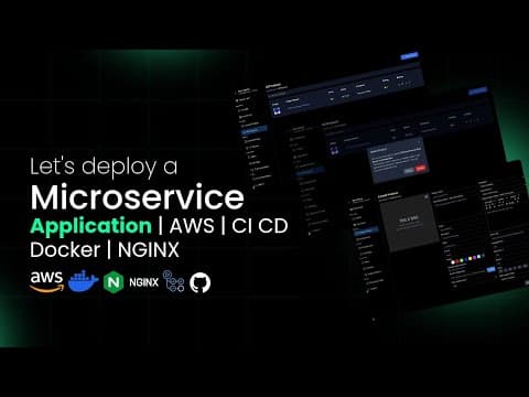 Let's Deploy a microservice application | AWS | CI CD | Docker | NGINX thumbnail