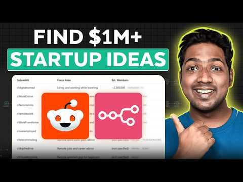 This is How I Steal STARTUP IDEAS From Reddit (n8n + template) thumbnail