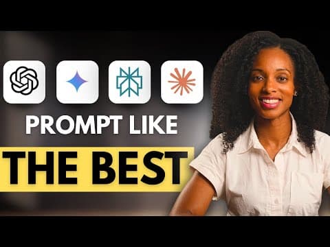 The Step-by-Step master class on writing better prompts than 99% of people thumbnail