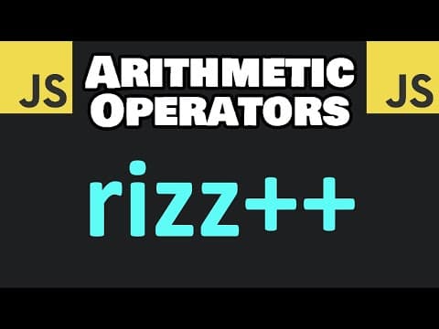 JavaScript ARITHMETIC OPERATORS in 8 minutes! ➕ thumbnail