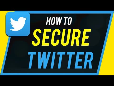 How to Secure Your Twitter Account thumbnail