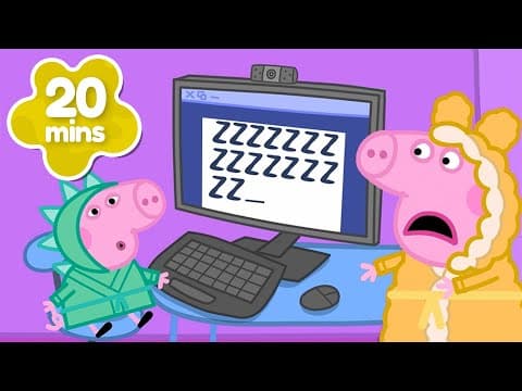 Mystery Nighttime Noise?! 🚨 Peppa & George Stay Up Late 💤 Peppa Pig Full Episodes | 20 Minutes thumbnail