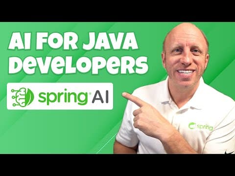 AI for Java Developers: Full Course / Workshop on Getting Started with Spring AI thumbnail
