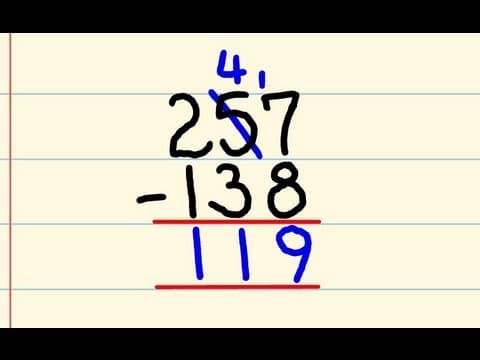 Subtraction in Maths thumbnail
