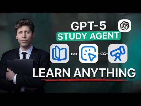 ChatGPT-5 Study Mode: Learn ANYTHING 3x Faster Than Before thumbnail