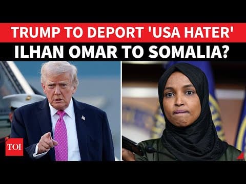 Trump ATTACKS Ilhan Omar For $19,000,000,000 Minnesota Somali Fraud | 'Throw Her In Jail Or...' thumbnail