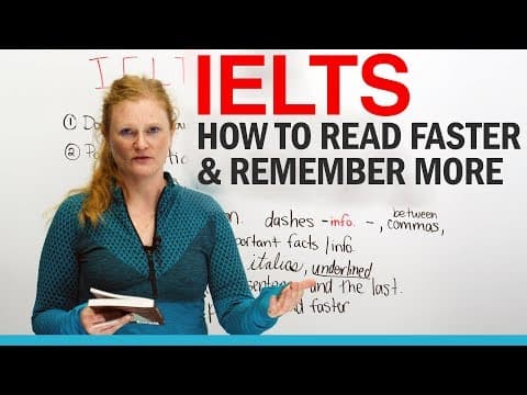 How to Read Faster and Remember More for IELTS thumbnail