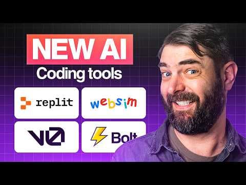 Testing 4 New Ai Coding Tools: Bolt vs V0 vs Replit vs Websim.AI thumbnail